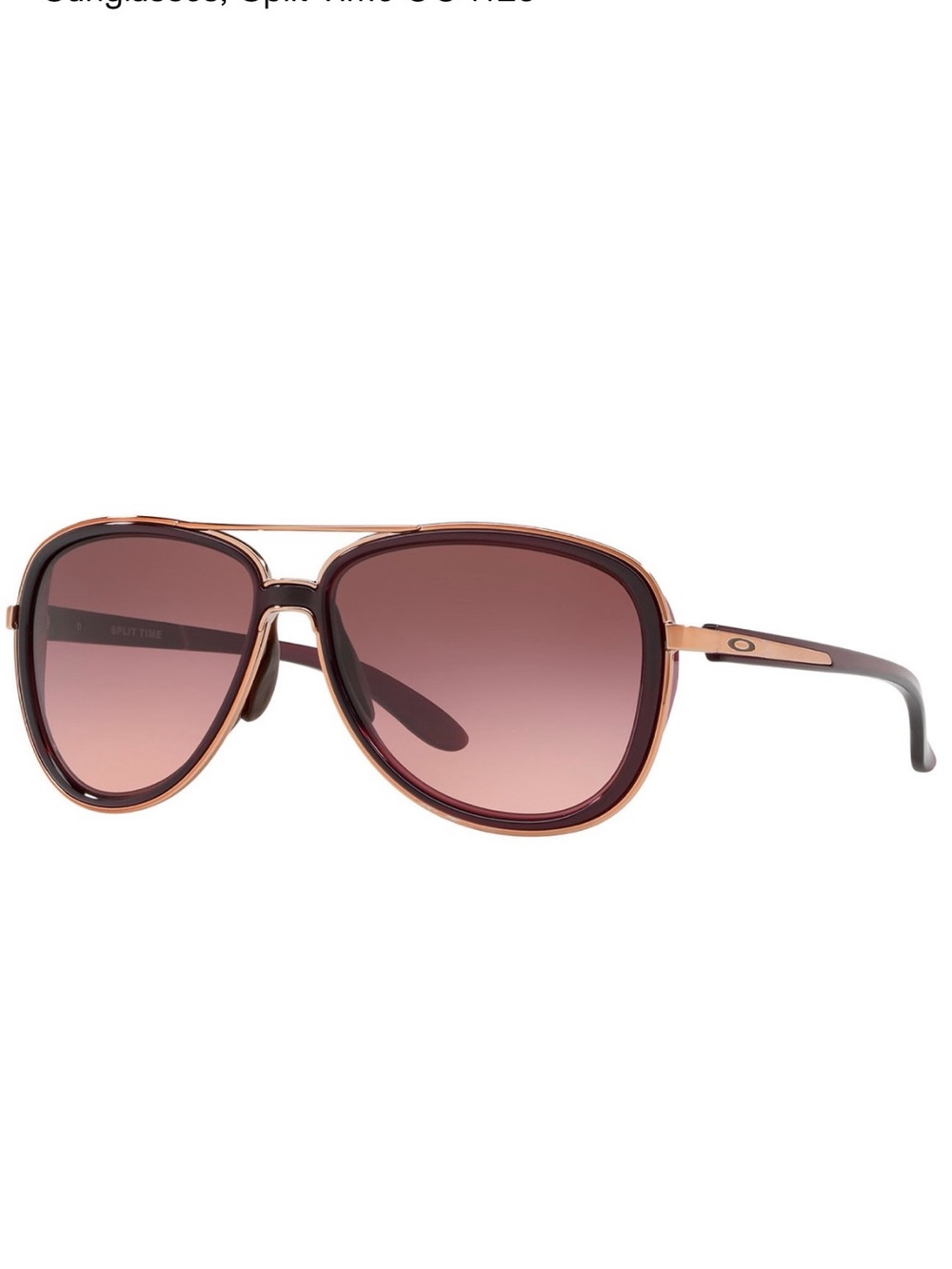 Oakley Aviator Style Women's Sunglasses in Brown Gradient Red - Picture 2 of 8